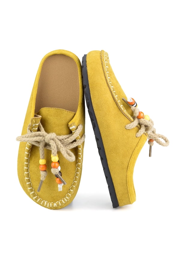 Cork Mules for Women Boho Slip-On Womens Mules with Memory Foam Comfort & Non-Slip Cork Sole Casual Indoor Outdoor Clogs for Women & Men