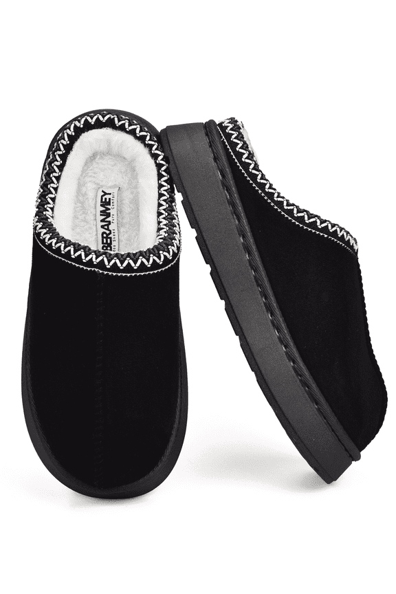 Cozy Platform Fuzzy Slippers for Women and Men Short Ankle Slippers with Anti-Slip Sole Lined with Warm Furry Perfect for Indoor & Outdoor Use