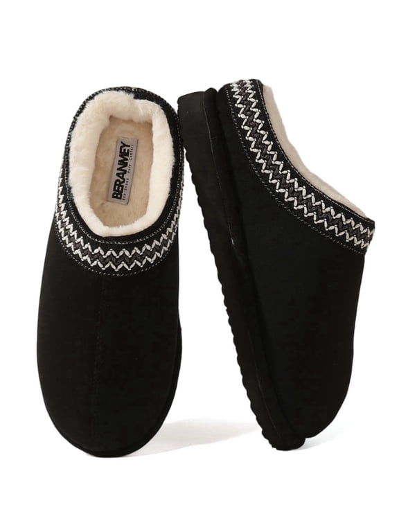 Cozy Women Slippers Platform Fuzzy Slippers for Womens and Mens Short Ankle Slippers with Anti-Slip Sole Lined with Warm Furry Perfect for Indoor & Outdoor Use