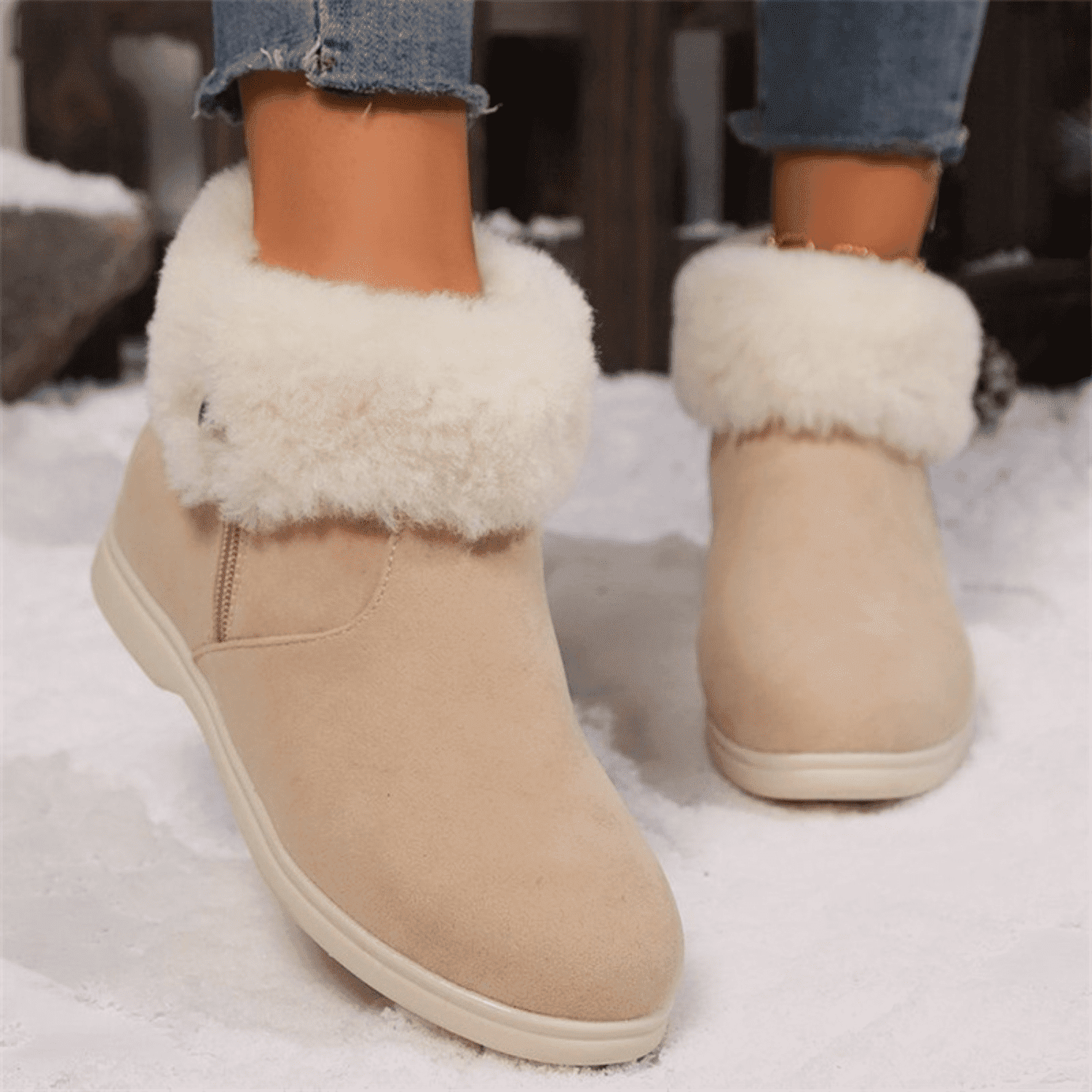 Warm Insulated Short Snow Boots for Women main image 0