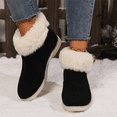 thumbnail image 1 of BERANMEY Cozy Solid Color Suede Casual Warm Snow Boots Low-Top Women's Cotton Short Boots Short Ankle Boots with Anti-Slip Sole Lined with Warm Furry Genuine Suede Perfect for Indoor & Outdoor Use, 1 of 6