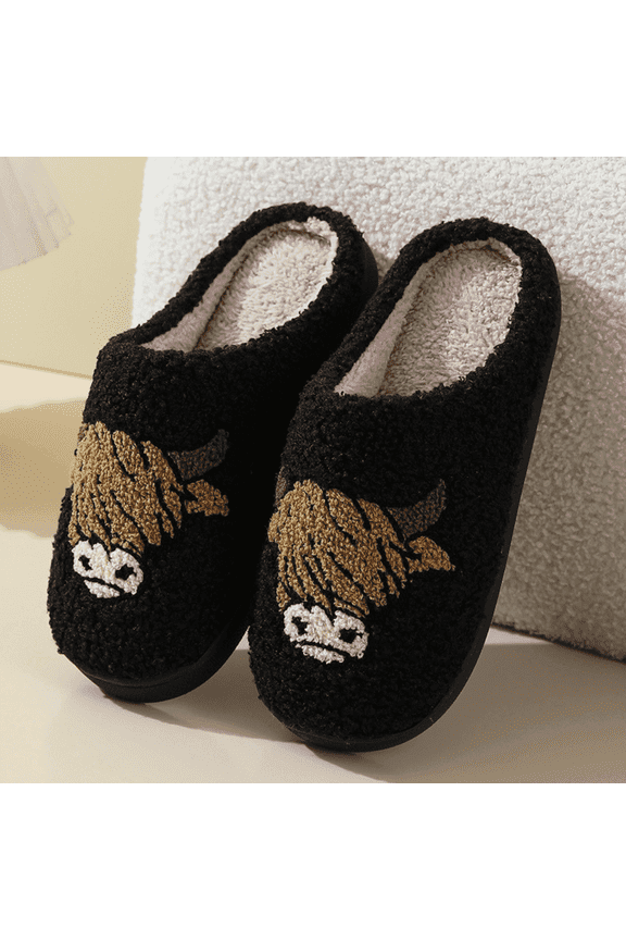 Cute Animal Slippers for Women Perfect Soft Plush Comfy Warm Slip-On Womens Slippers Indoor Fluffy House Slippers for Women and Men Non-slip Fuzzy Flat Slides