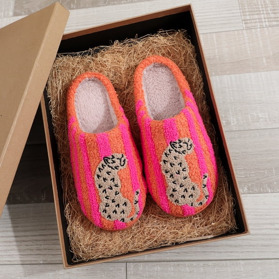 BERANMEY Cute Animal Slippers for Women Man Cartoon Animal Slippers for Woman Fuzzy Memory Foam Winter Warm Fluffy Shoes