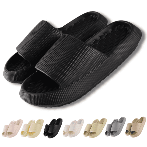 BERANMEY EVA Soft Comfort Slippers for Women and Men Slides Sandals for Women Cloud Slippers with Thick Sole Non-Slip Indoor and Bathroom Sandals for Ultimate Comfort
