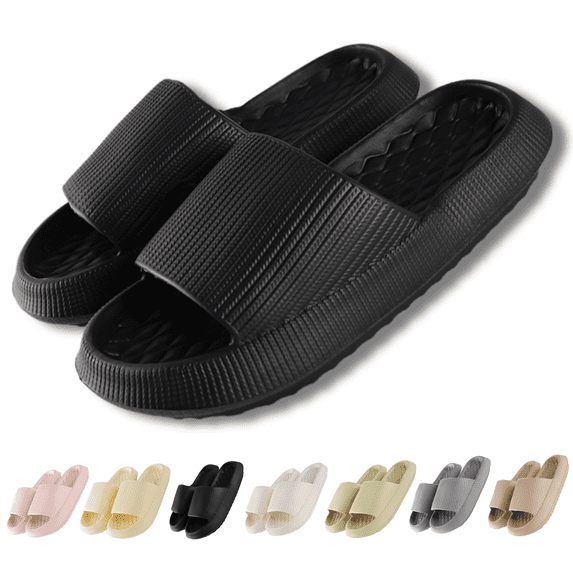 BERANMEY EVA Soft Comfort Slippers for Women and Men Slides Sandals for Women Cloud Slippers with Thick Sole Non-Slip Indoor and Bathroom Sandals for Ultimate Comfort