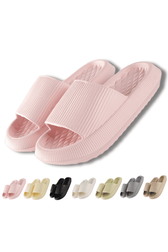 EVA Soft Comfort Slippers for Women and Men Slides Sandals for Women Cloud Slippers with Thick Sole Non-Slip Indoor and Bathroom Sandals for Ultimate Comfort