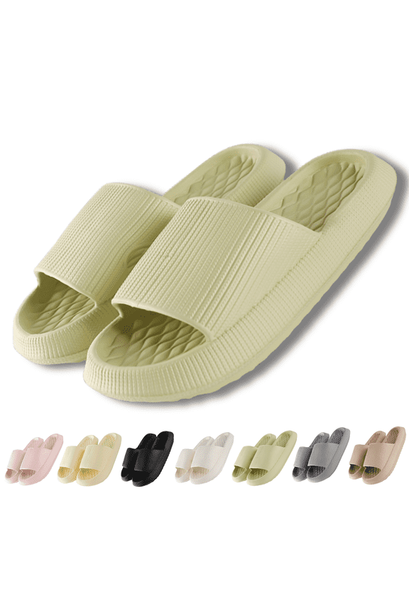 EVA Soft Comfort Slippers for Women and Men Slides Sandals for Women Cloud Slippers with Thick Sole Non-Slip Indoor and Bathroom Sandals for Ultimate Comfort