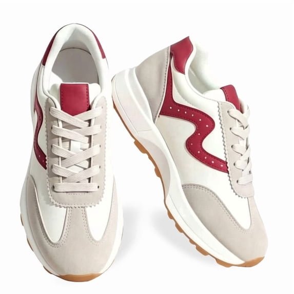 BERANMEY Lightweight Sneakers for Women Stylish Non-Slip Platform Shoes with Memory Foam Cushioning Casual Womens Sneakers for Everyday Comfort