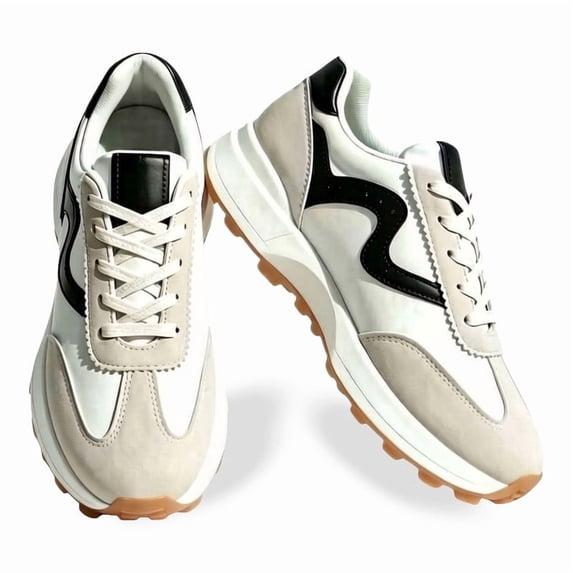 BERANMEY Lightweight Sneakers for Women Stylish Non-Slip Platform Shoes with Memory Foam Cushioning Casual Womens Sneakers for Everyday Comfort