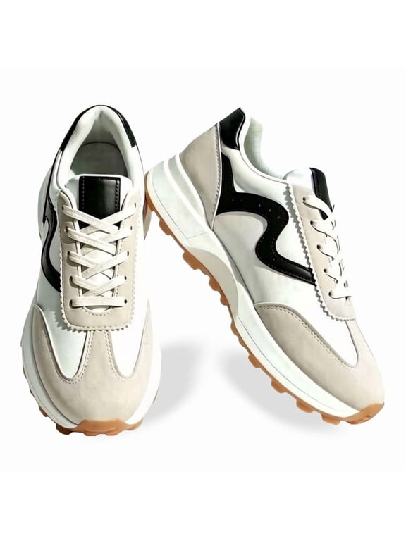Lightweight Sneakers for Women Stylish Non-Slip Platform Shoes with Memory Foam Cushioning Casual Womens Sneakers for Everyday Comfort