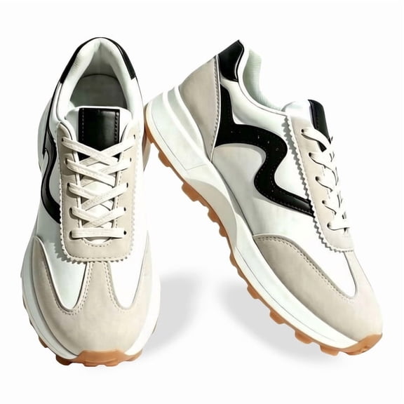 BERANMEY Lightweight Sneakers for Women Stylish Non-Slip Platform Shoes with Memory Foam Cushioning Casual Womens Sneakers for Everyday Comfort