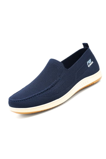?Men\'s Closed Toe Loafers Light Blue Sneakers Pull-On Walking Comfort Shoes Amazon.com | Men main image 4