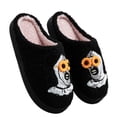 thumbnail image 1 of BERANMEY Halloween Slippers for Women Perfect Soft Plush Comfy Warm Slip-On Cute Womens Slippers Indoor Fluffy House Slippers for Women and Men Non-slip Fuzzy Flat Slides, 1 of 8