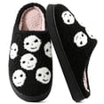 thumbnail image 1 of BERANMEY Halloween Slippers for Women Perfect Soft Plush Comfy Warm Slip-On Cute Womens Slippers Indoor Fluffy House Slippers for Women and Men Non-slip Fuzzy Flat Slides, 1 of 9