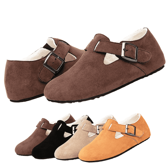 BERANMEY Suede Casual Shoes for Women and Men Stylish Cozy Plush Sports Shoes with Arch Support Faux Fur Lining and Comfy Scuff-Resistant Design Ideal for Couples