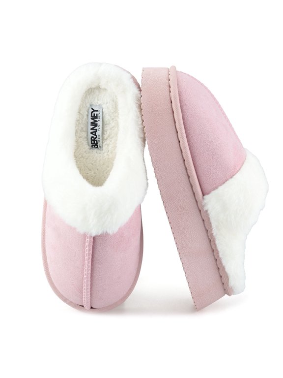 Thick-Soled Fuzzy Slippers for Women & Men - Cozy Platform House Shoes with Anti-Slip Sole, Warm Plush Lined Indoor Outdoor Short Ankle Slippers