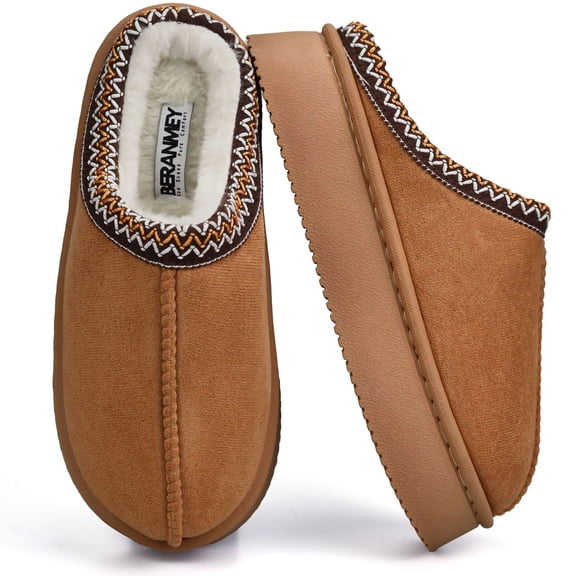 BERANMEY Thick-Soled Fuzzy Slippers for Women & Men - Cozy Platform House Shoes with Anti-Slip Sole, Warm Plush Lined Indoor Outdoor Short Ankle Slippers