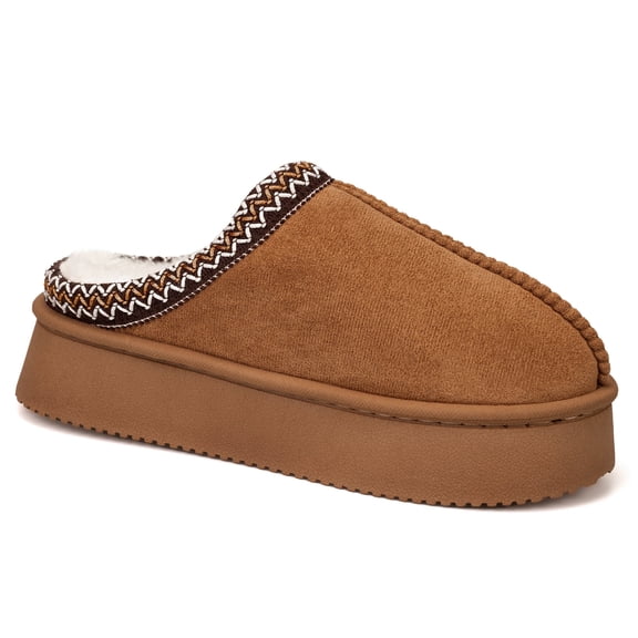 BERANMEY Thick-Soled Fuzzy Slippers for Women & Men - Cozy Platform House Shoes with Anti-Slip Sole, Warm Plush Lined Indoor Outdoor Short Ankle Slippers