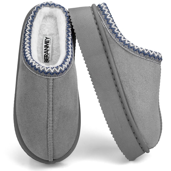 BERANMEY Thick-Soled Fuzzy Slippers for Women & Men - Cozy Platform House Shoes with Anti-Slip Sole, Warm Plush Lined Indoor Outdoor Short Ankle Slippers