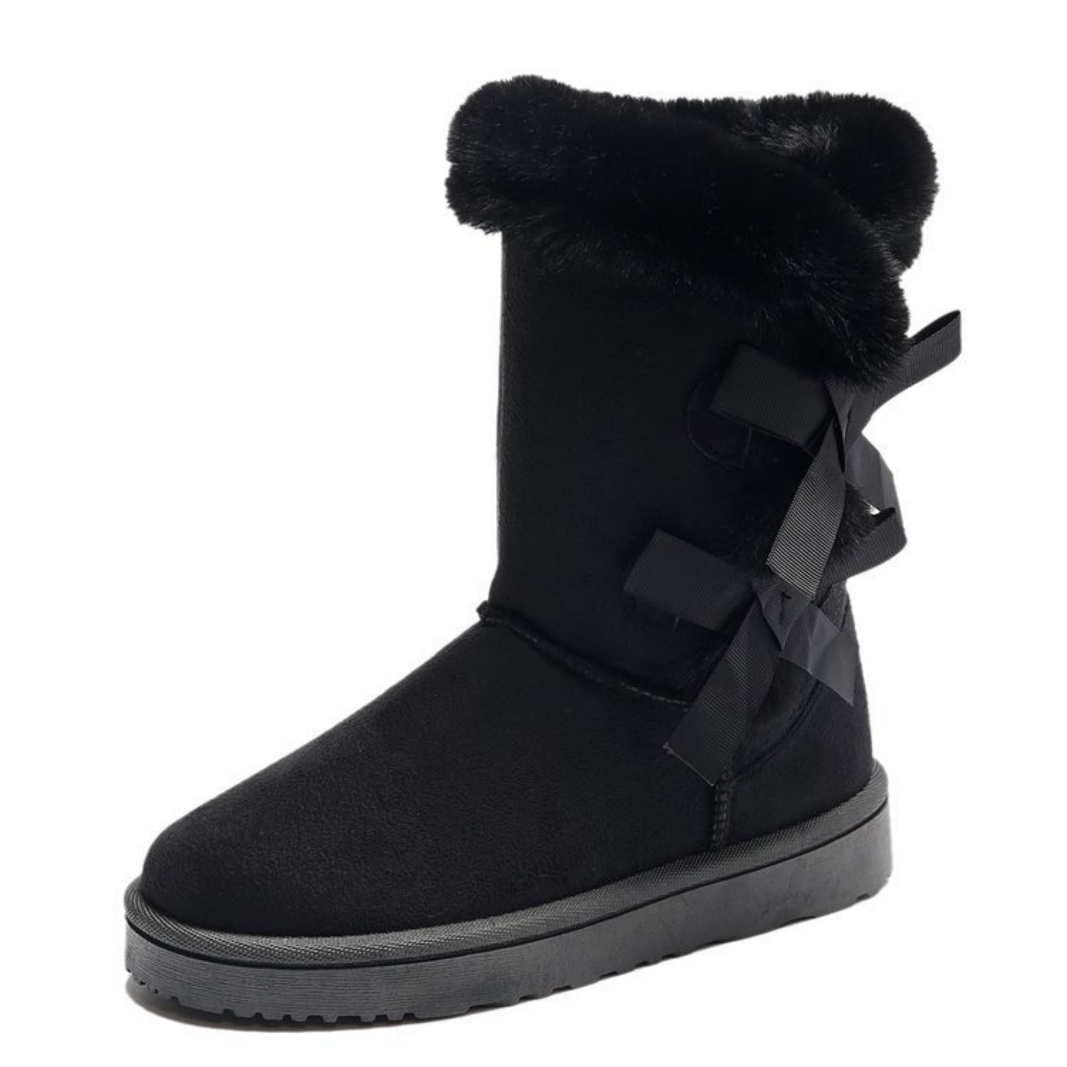 Women’s Mid-Calf Fleece-Lined Winter Boots