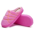 thumbnail image 1 of BERANMEY Women Plush House Slippers Soft Warm Cozy Slippers for Womens Mnes Striped Slide House Slippers Anti-Slip Thick Sole Winter Indoor Bedroom Home Shoes, 1 of 9