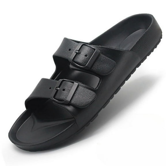 BERANMEY Women’s Arch‑Support Platform Flip Flops Sandals Adjustable Buckle Lightweight Foam Beach Slide Sandals for Women & Men All‑Day Comfort