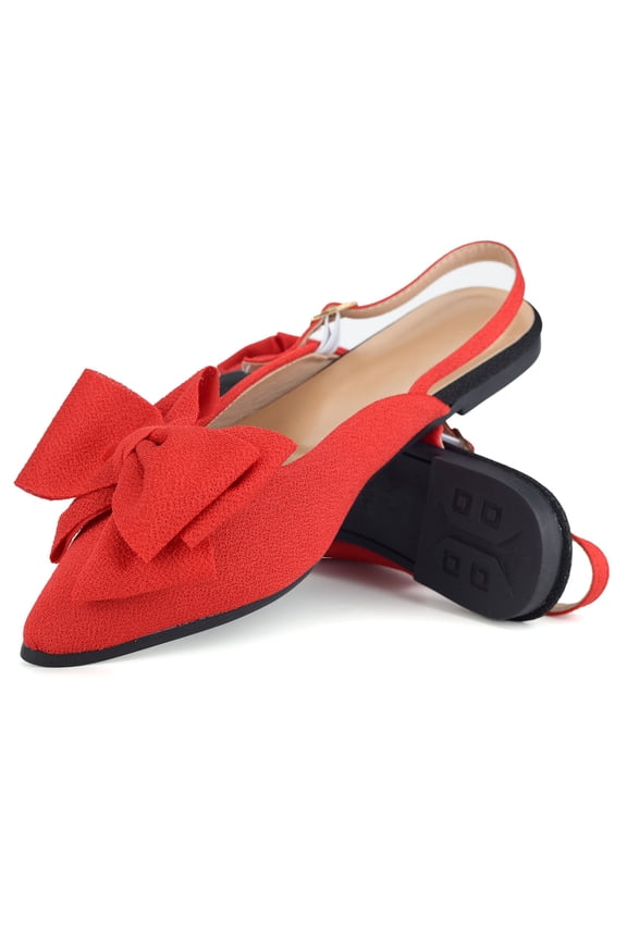 Women's Ballet Flats Mary Jane Shoes Breathable Mesh Slip-On Flats with Bow & Ankle Strap Comfortable Casual & Dress Shoes for Women Work Travel & Everyday Wear