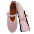 thumbnail image 1 of BERANMEY Women's Breathable Mesh Ballet Flats Casual Shoes with Crystal Buckle Fashion Fishnet Mary Jane Flats for Work & Everyday, 1 of 11
