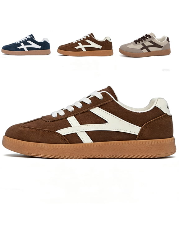 Women's Casual Sneakers Comfortable Gum Sole Fashion Tennis Shoes for Womens Retro Casual Shoes Everyday Walking