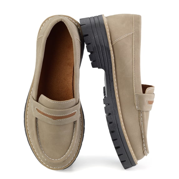 BERANMEY Women‘s Causal Loafers Breathable Slip on Shoes for Women Wide Comfortable Walking Shoes Work Casual Round Toe Flats