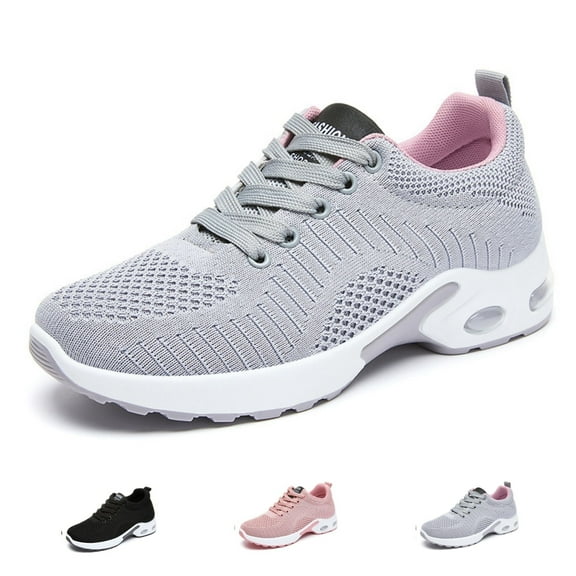 BERANMEY Women's Comfort Sneakers Lightweight Breathable Mesh Walking Shoes with Air Cushion for Casual Wear
