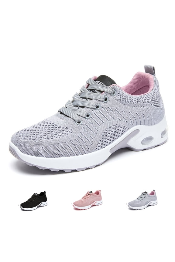 Women's Comfort Sneakers Lightweight Breathable Mesh Walking Shoes with Air Cushion for Casual Wear