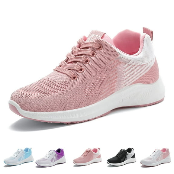 BERANMEY Women's Comfort Sneakers Lightweight Breathable Mesh Walking Shoes with Air Cushion for Casual Wear