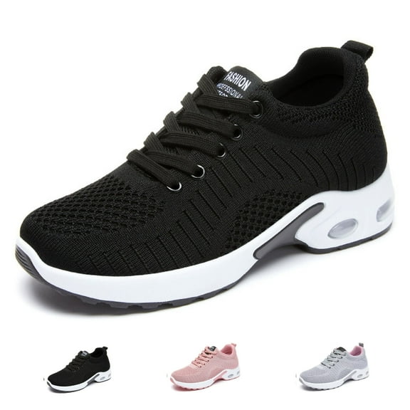 BERANMEY Women's Comfort Sneakers Lightweight Breathable Mesh Walking Shoes with Air Cushion for Casual Wear