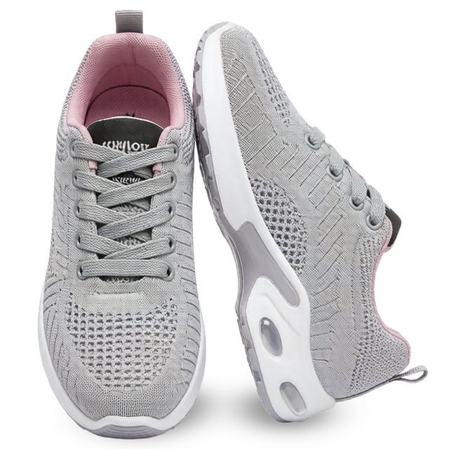 BERANMEY Women's Comfort Sneakers Lightweight Breathable Mesh Walking Shoes with Air Cushion for Casual Wear
