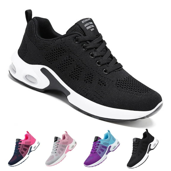 BERANMEY Women's Comfort Sneakers Lightweight Breathable Mesh Walking Shoes with Air Cushion for Casual Wear
