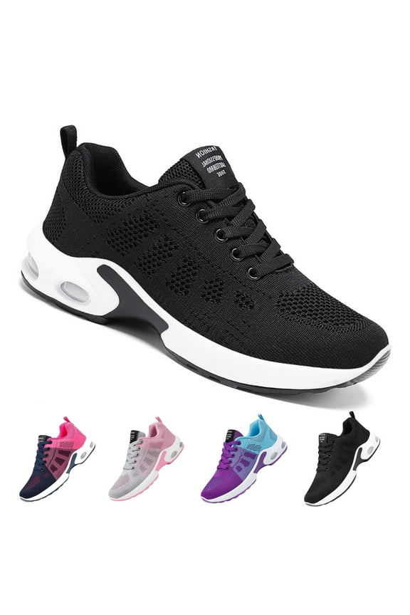 Women's Comfort Sneakers Lightweight Breathable Mesh Walking Shoes with Air Cushion for Casual Wear