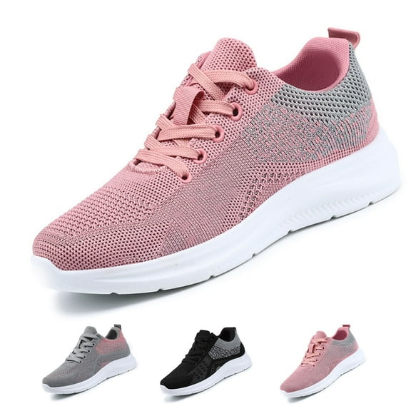 BERANMEY Women's Comfort Sneakers Lightweight Breathable Mesh Walking Shoes with Air Cushion for Casual Wear