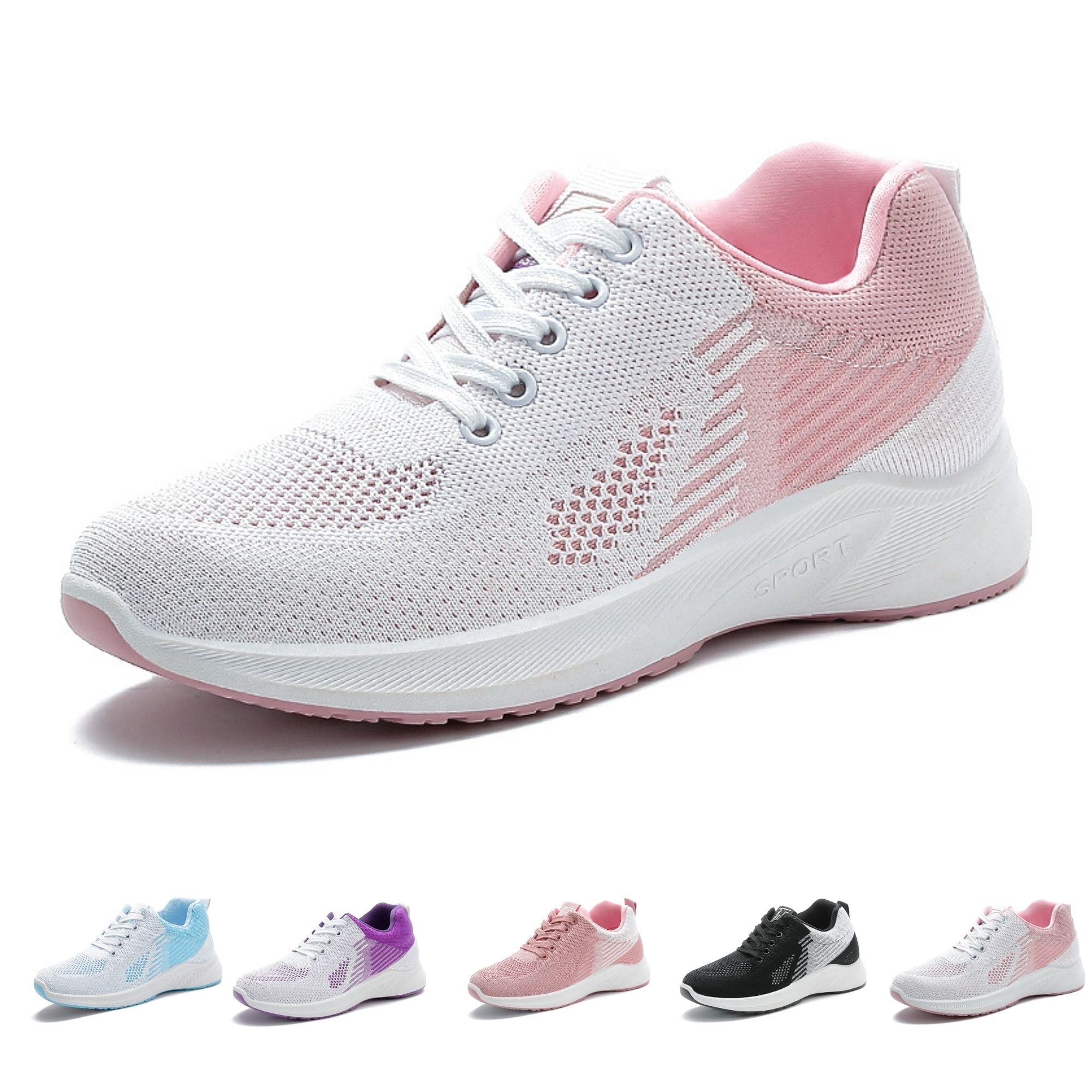 Solevia Breathable Mesh Platform Walking Sneakers For Women Pain Free Comfort All Day
