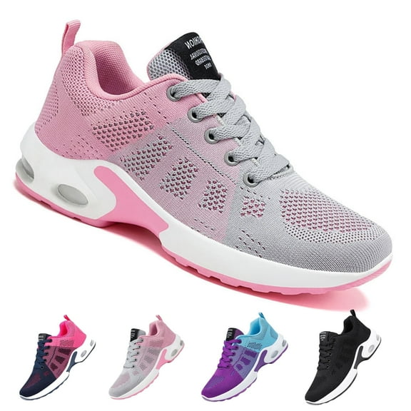 BERANMEY Women's Comfort Sneakers Lightweight Breathable Mesh Walking Shoes with Air Cushion for Casual Wear