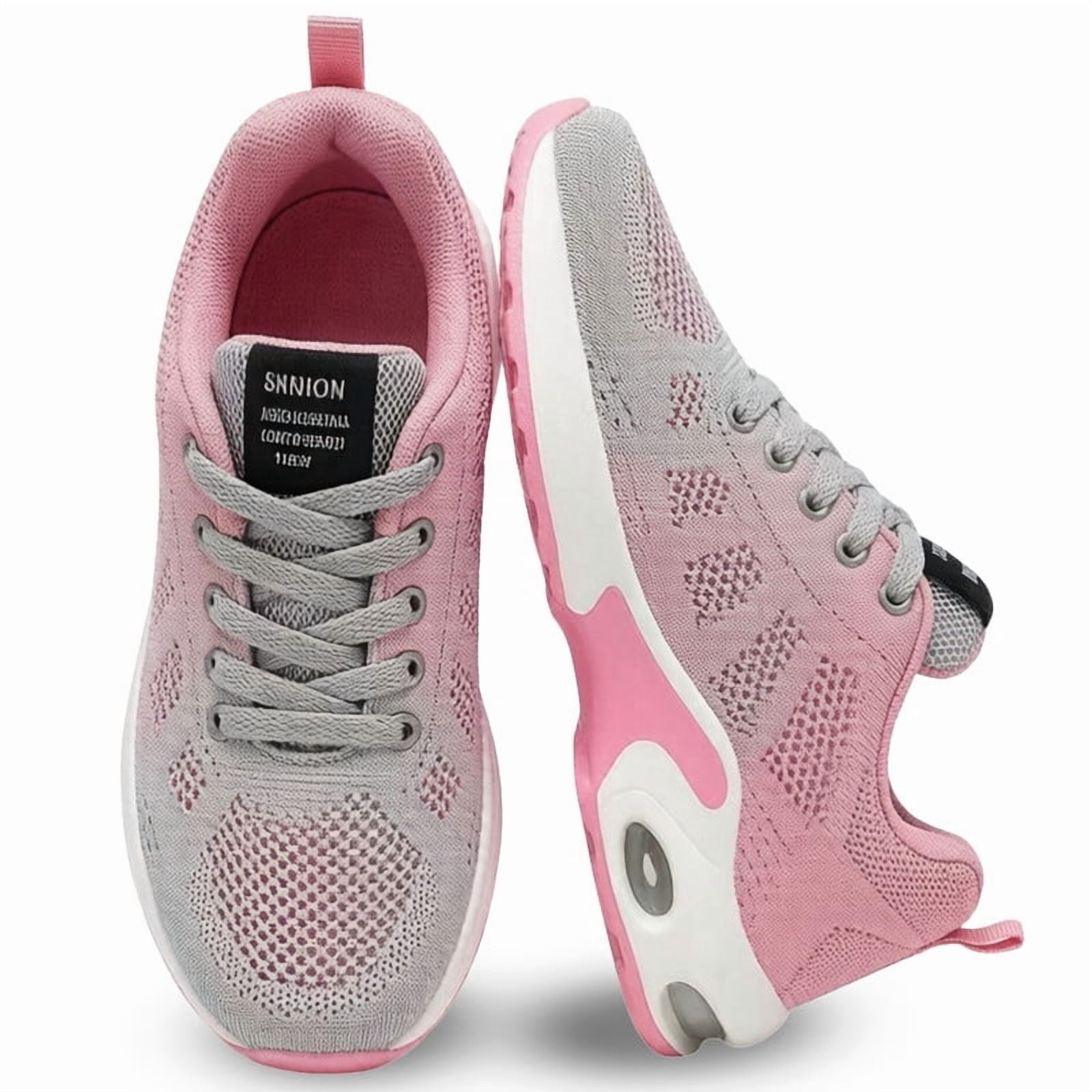 Women's Comfort Sneakers Lightweight Breathable Mesh Walking Shoes with Air Cushion for Casual Wear