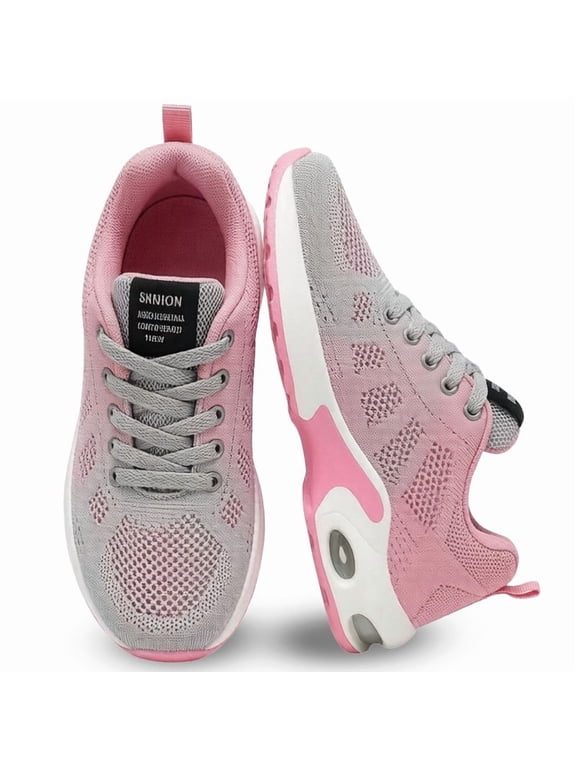 Women's Comfort Sneakers Lightweight Breathable Mesh Walking Shoes with Air Cushion for Casual Wear