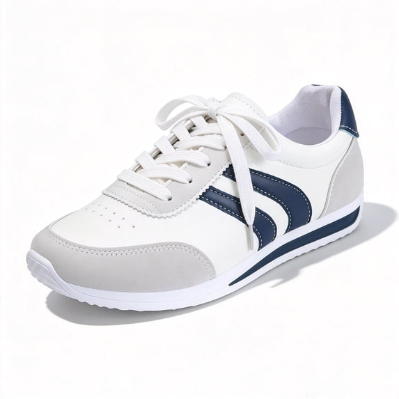 BERANMEY Women's Comfortable Fashion Sneakers Retro Walking Shoes Lace Up Running Shoes for Women Tennis Sneakers for All-Day Wear