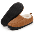 thumbnail image 1 of BERANMEY Women's Comfy Soft Curly Full Slippers Memory Foam Lightweight House Slippers For Women and Men Cozy Warm House Shoes with Polar Fleece Lining, 1 of 7