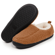 Women's Comfy Soft Curly Full Slippers Memory Foam Lightweight House Slippers For Women and Men Cozy Warm House Shoes with Polar Fleece Lining
