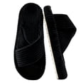 thumbnail image 1 of BERANMEY Women’s Corduroy Memory Foam Slippers Open Toe Slip-On Slippers for Womens with Cushioned Thick Sole Crossband Soft House Slippers & Bedroom Shoes (Gift-Ready), 1 of 7