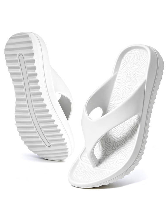 Women's Flip Flops EVA Walking Sandals for Women with Arch Support Summer Comfortable Slip On Flip Flops Slippers for Womans