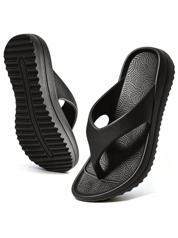 Women's Flip Flops EVA Walking Sandals for Women with Arch Support Summer Comfortable Slip On Flip Flops Slippers for Womans