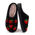 thumbnail image 1 of BERANMEY Women's Fruits Print Slippers Cute Slippers for Women Strawberry Pineapple Peach Plush House Slippers Non-Slip Soft Warm Indoor Shoes for Women & Men, 1 of 6