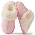 thumbnail image 1 of BERANMEY Women's Fuzzy Memory Foam Slippers Ultra Plush Warmth Memory-Foam Support & Stylish Cozy Design Non-Slip Rubber Sole Indoor & Outdoor House Slippers for Women Perfect Christmas Gift, 1 of 8